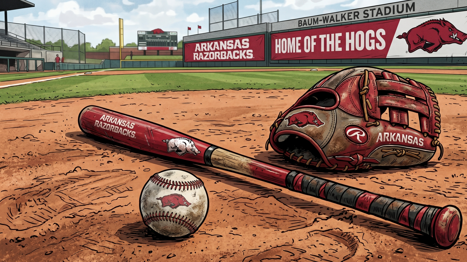Future of DVH and Diamond Hogs podcast cover image with stadium scene.
