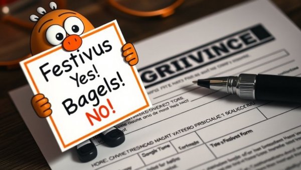 Festivus December 23 celebration with grievance form and cartoon.