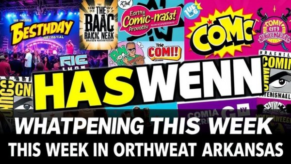 Vibrant poster highlighting Northwest Arkansas events for January 12-18, 2026.