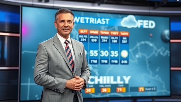 Chilly Conditions in Arkansas: Meteorologist presents forecast.