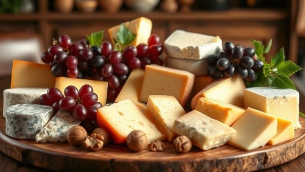 National Cheese Lover's Day cheese platter with variety of cheeses.
