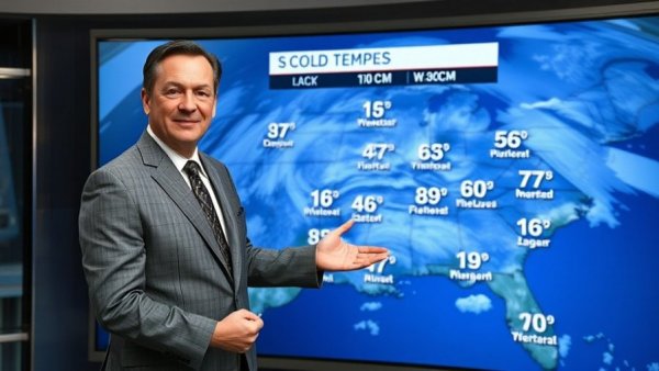 Chilly Sunday in Arkansas weather forecast presentation by meteorologist.