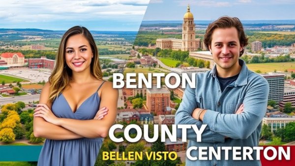 Person highlighting cities for moving to Benton County.