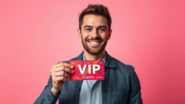 Smiling man with a VIP pass for National Chocolate Souffle Day.