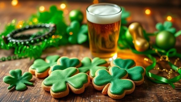 National Irish-American Month celebration with St. Patrick's-themed items