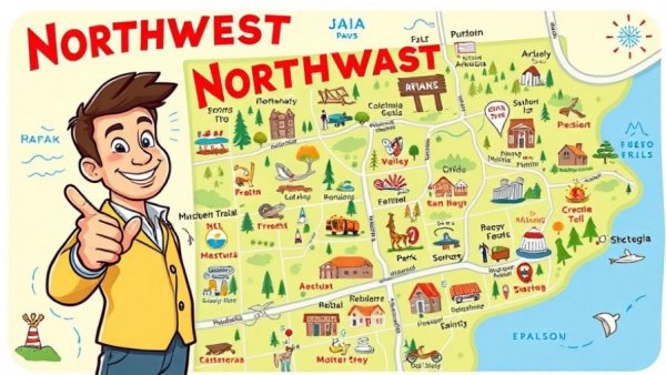 Illustrated map highlighting best neighborhoods in Northwest Arkansas.