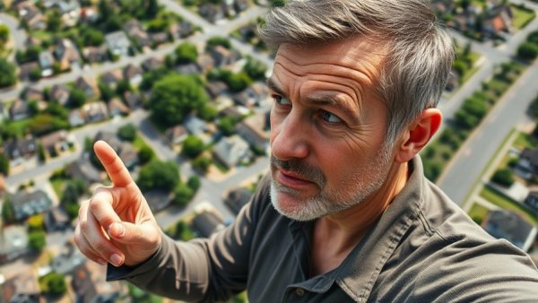Man pointing at suburban area, Best Places to Live in Northwest Arkansas