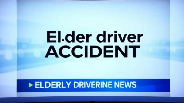 Elderly driver crash at Walmart parking lot news bulletin.