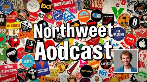 Northwest Arkansas Podcast collage with host's photo and stickers.