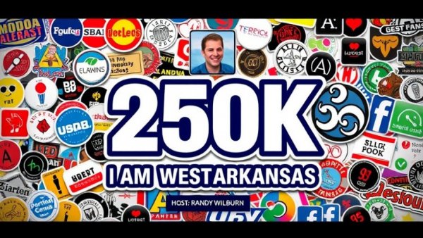 Bi-weekly podcast episodes cover art featuring host Randy Wilburn and 250K milestone.