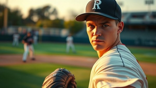 Arkansas baseball player focusing on performance during a game.