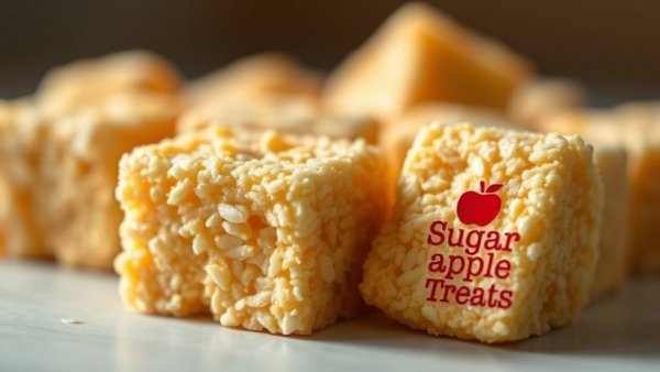 Sugar Apple Co's Nationwide Expansion: Crispy rice treats close-up.