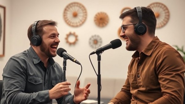 Podcast discussion during NWA Burger Week with two men.