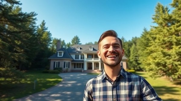 Luxury Living in Bentonville AR mansion with smiling presenter.