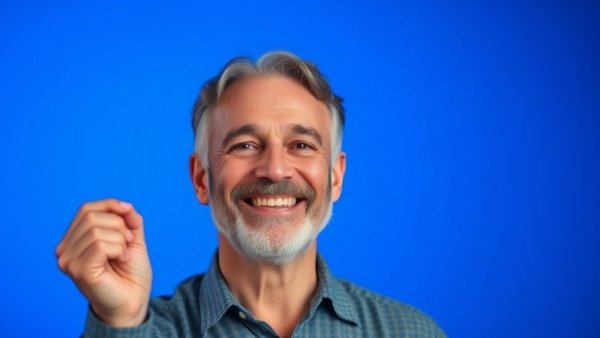Man promoting National BBQ Day with a smile