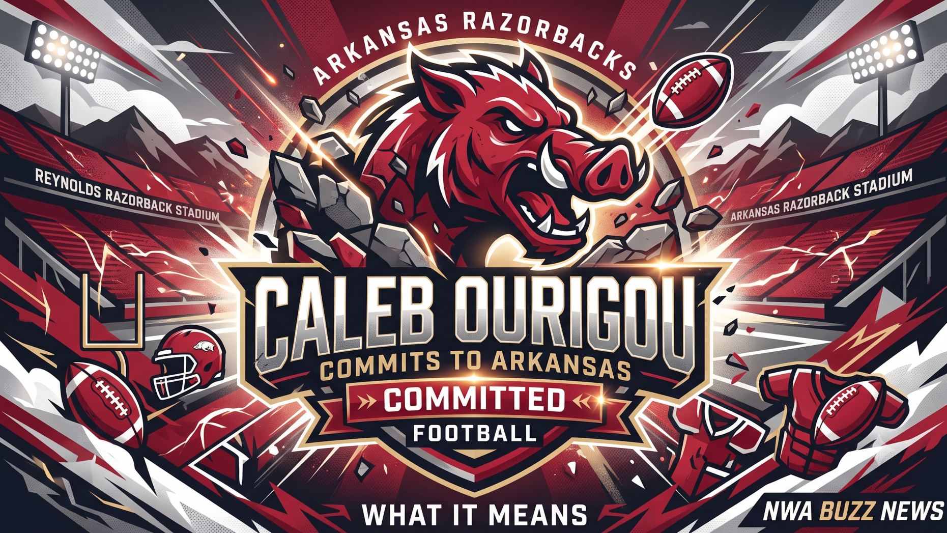 Caleb Ourigou commits to Arkansas basketball decision announcement.