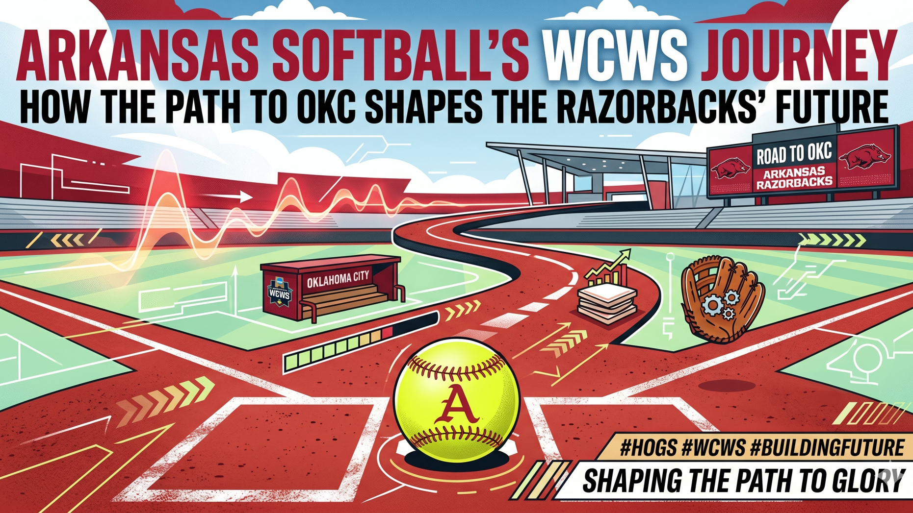Arkansas Softball WCWS recap: Focused coach on field with dark jacket