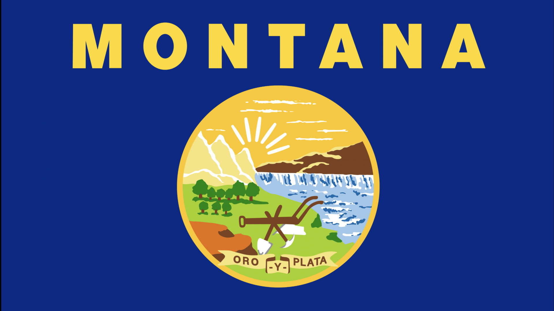 Vintage map of Montana for National Montana Day.