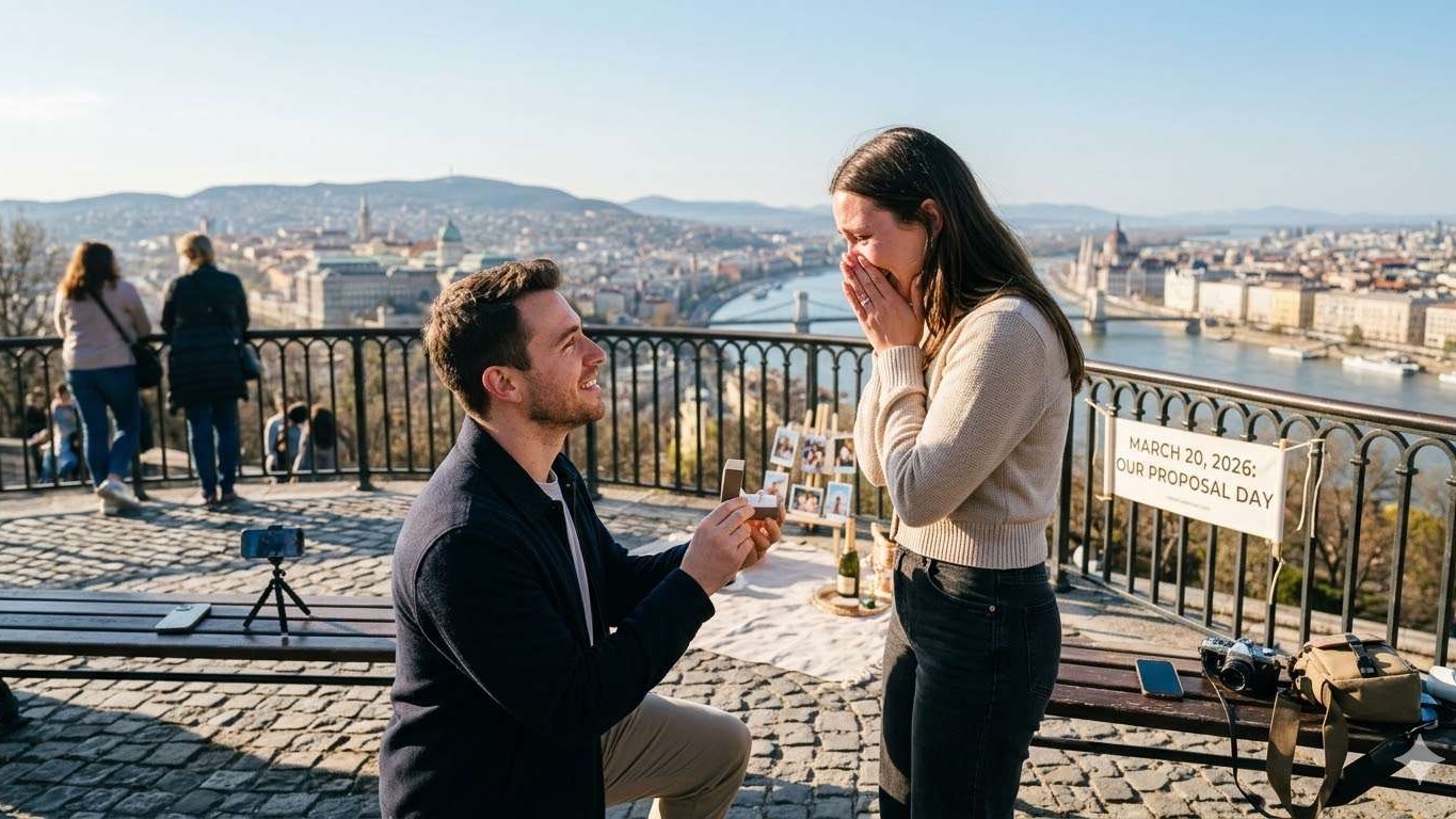 National Proposal Day marriage proposal in scenic city