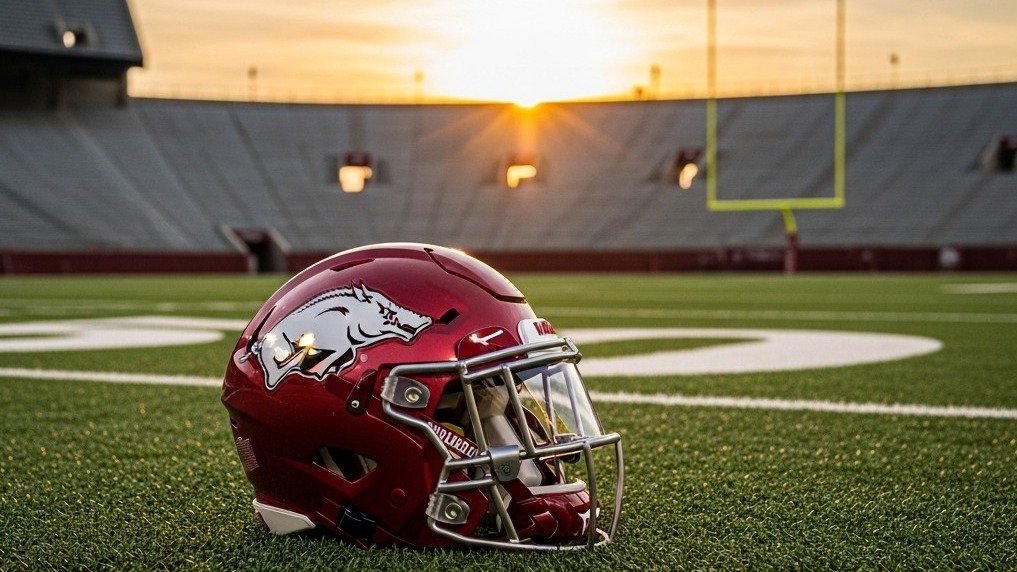 Arkansas razorbacks helmet