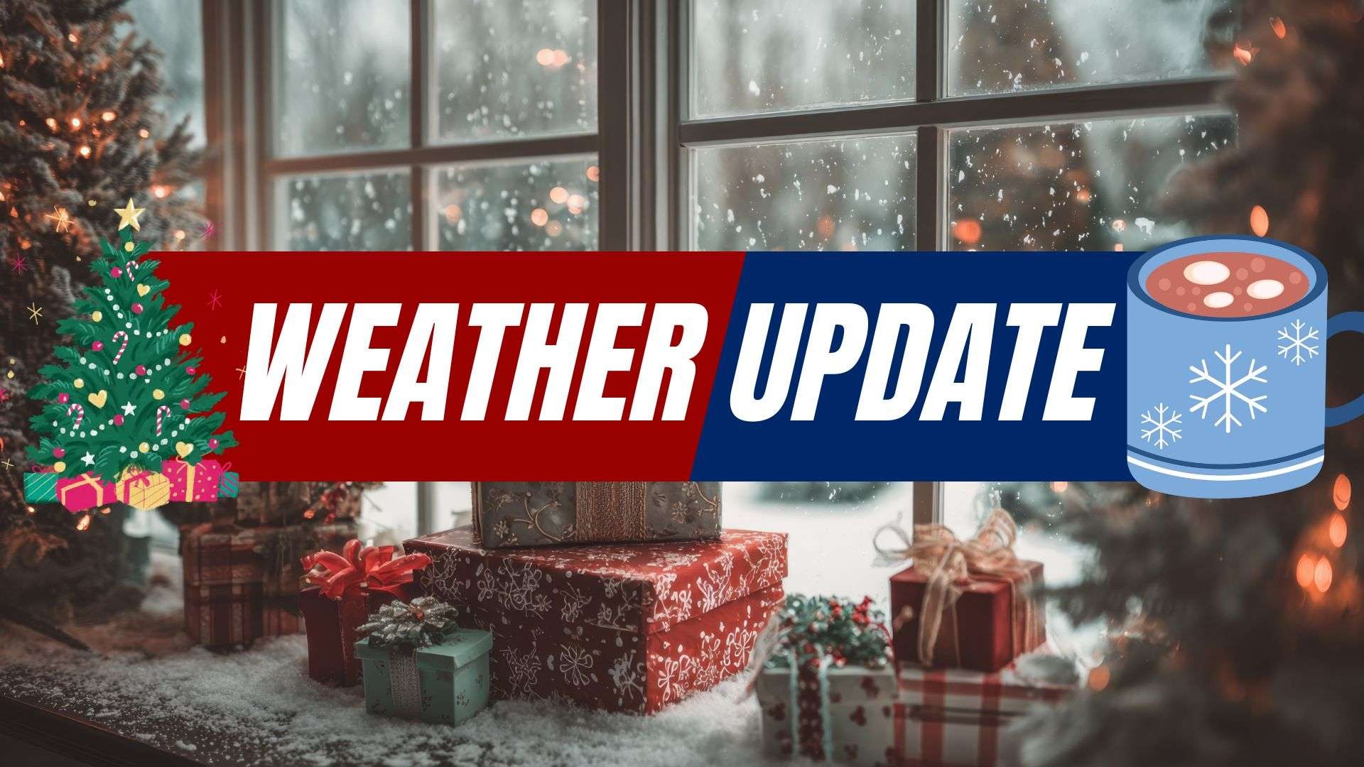 Latest weather update with morning low temperatures presented by a male meteorologist.