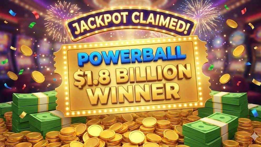 $1.817 billion winning Powerball ticket claimed with jackpot details.