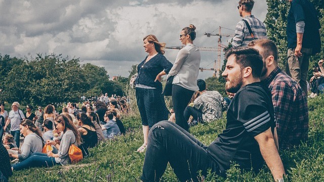 Community enjoying a sunny day in a vibrant park, Fayetteville 2026 Bond Initiative.