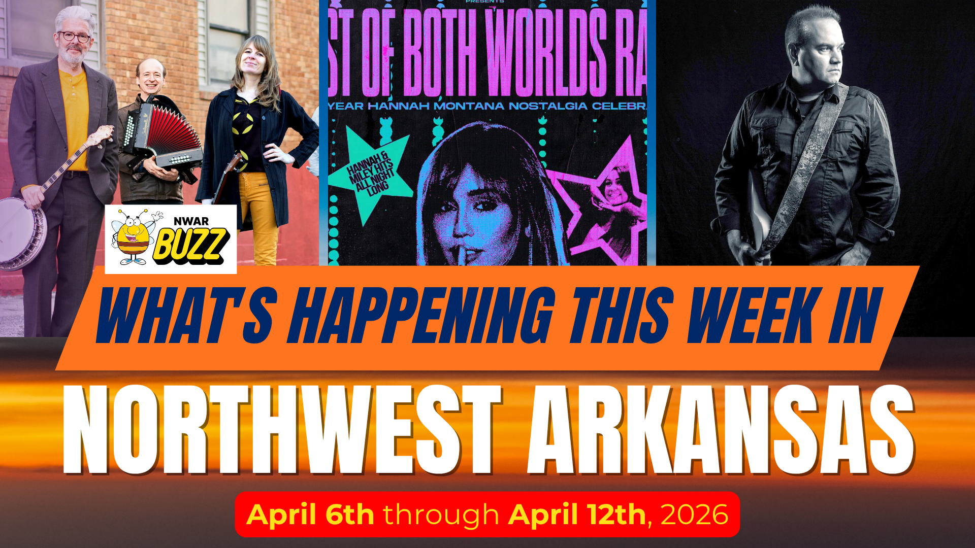 Northwest Arkansas events promotion with music band and artist.