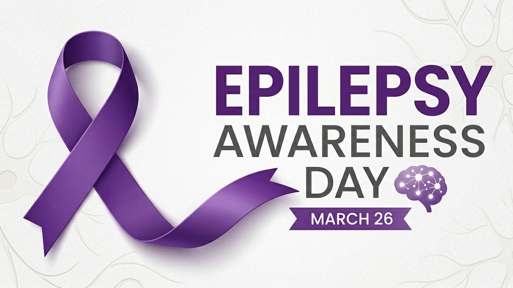 Epilepsy Awareness Day vibrant purple graphic highlighting awareness.