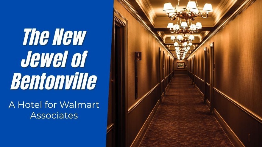 Modern new Walmart hotel, the AC Hotel, on the corporate campus in Bentonville.