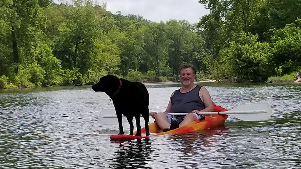 Floating on the Elk River, MO