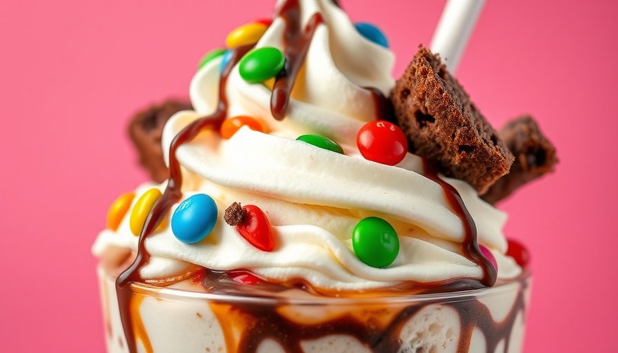 Mouthwatering ice cream sundae from ice cream shops in Northwest Arkansas.