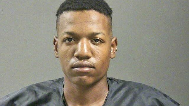 Fayetteville McDonald's Killing news broadcast with mugshot.