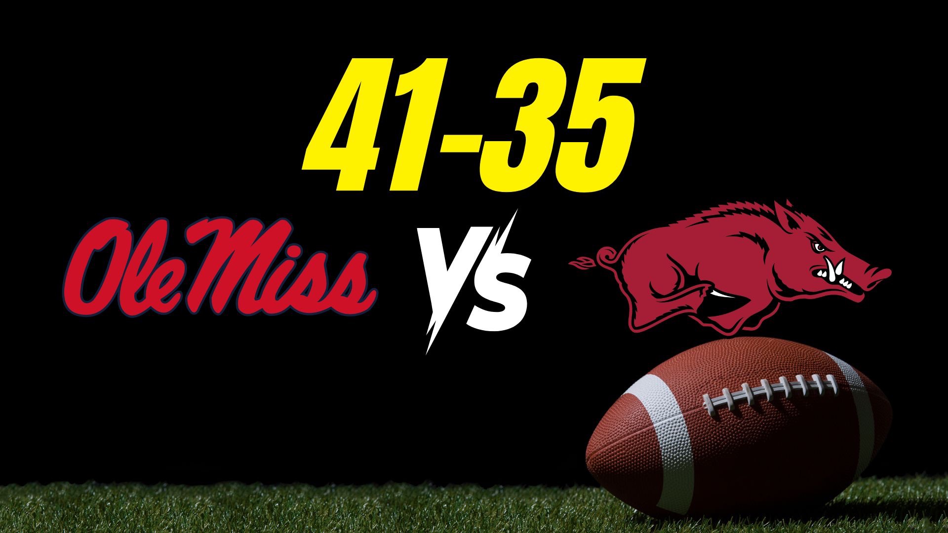 Arkansas Razorbacks vs Ole Miss stadium game scene