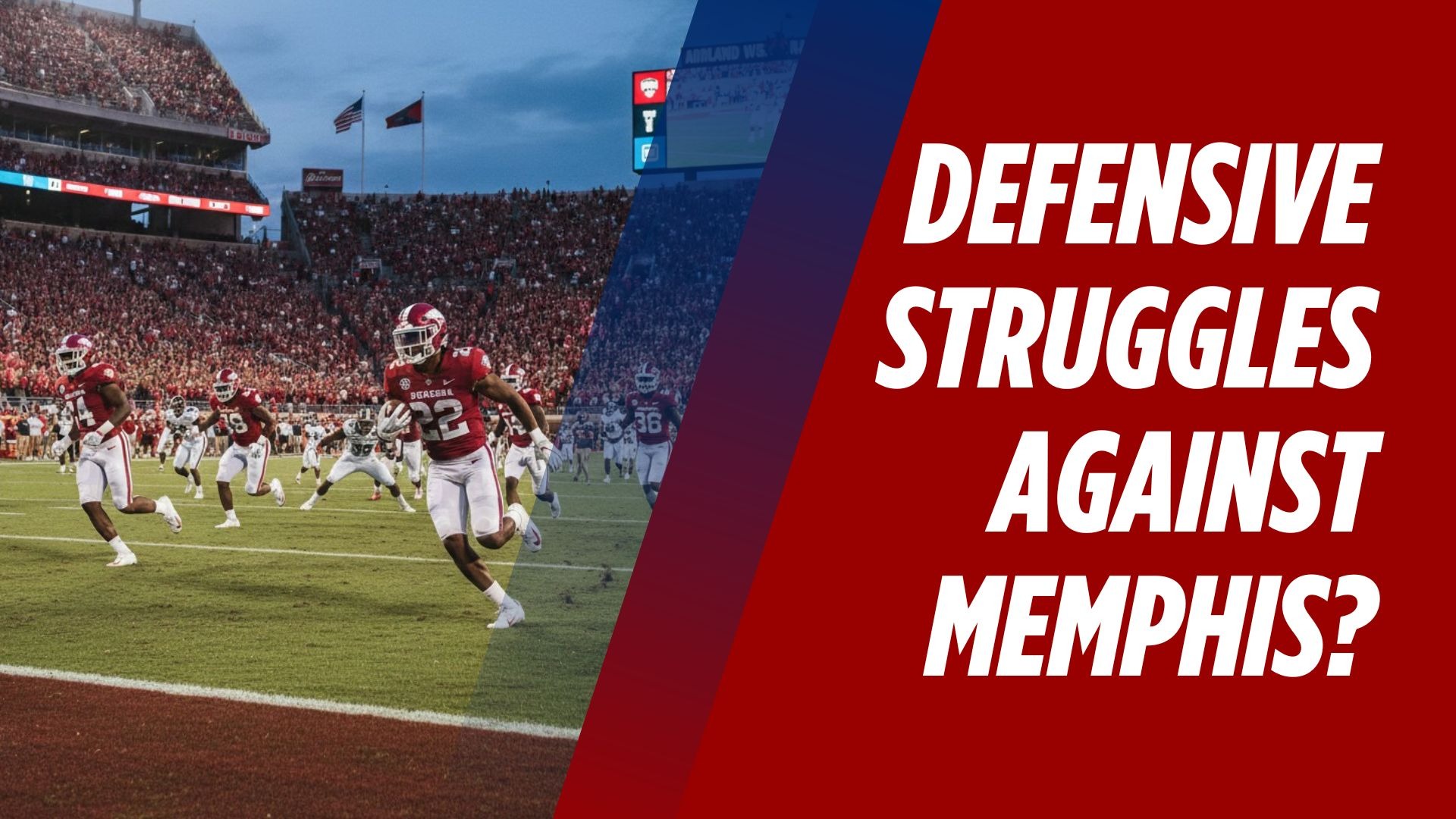 Arkansas Razorbacks game week discussion at sports stadium.