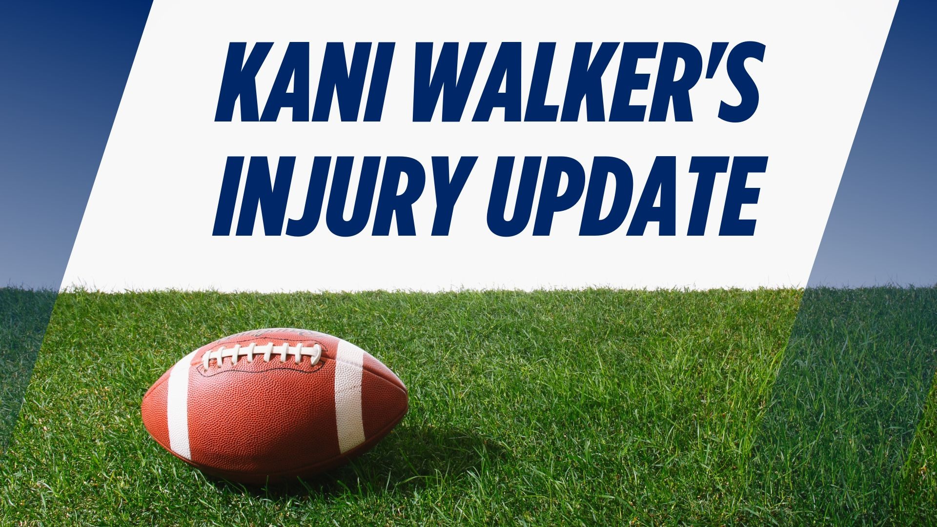 Kani Walker injury update: Medical team attends to injured player on field.