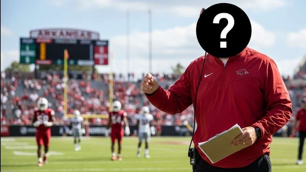 Arkansas Razorbacks sports complex with morning activity.