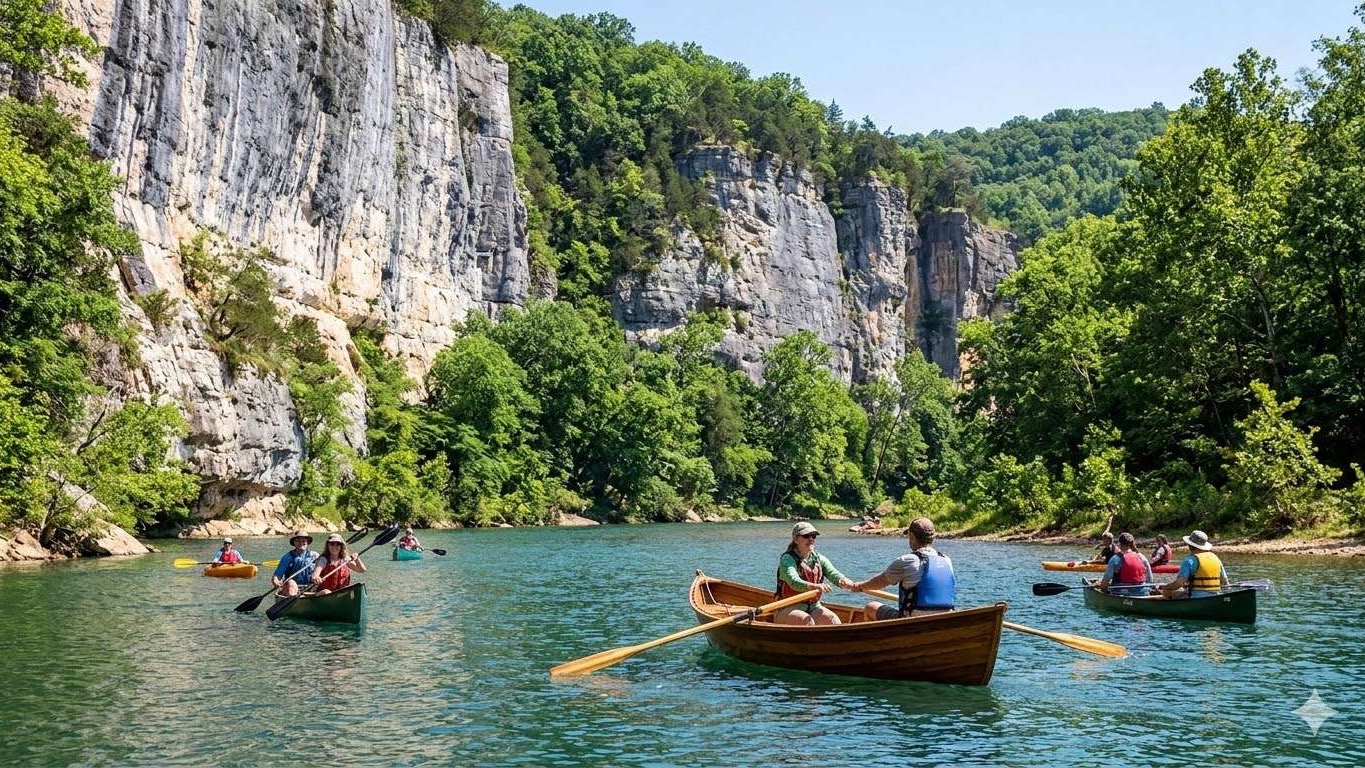 Buffalo Outdoor Center: Kayakers explore the river as it marks 50 years of operation.