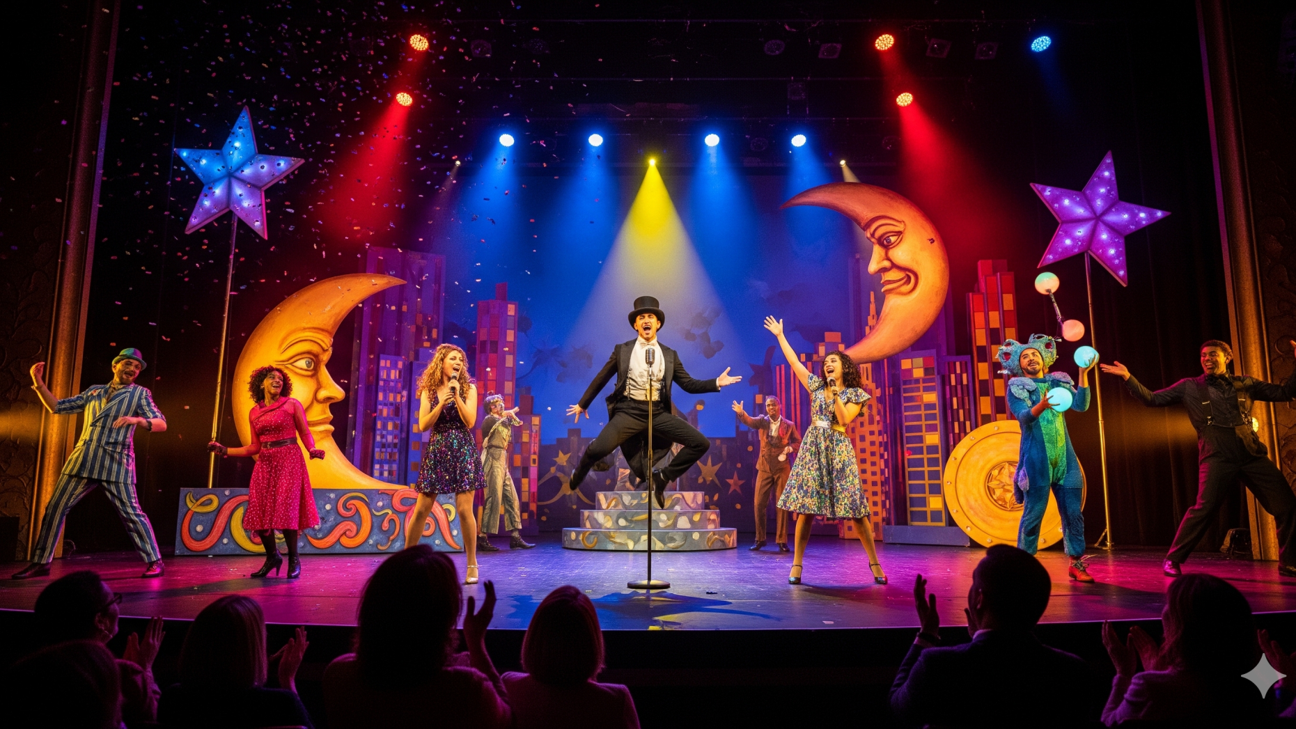 Vintage theater interior for World Theatre Day, March 27.