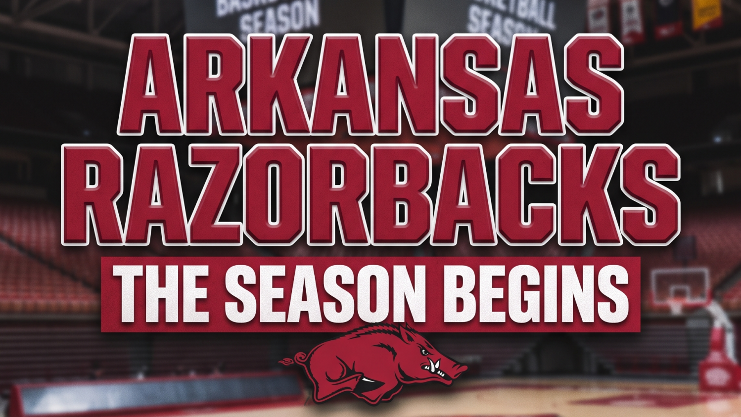 Arkansas Razorbacks live Q&A show studio setup with host.