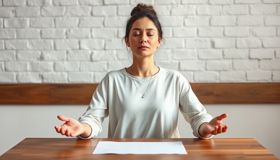 Peaceful meditation for overwhelming emotions, woman relaxing with closed eyes.