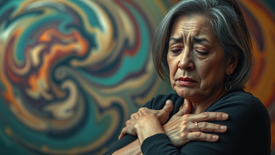 Anticipatory grief in midlife depicted through expressive art.