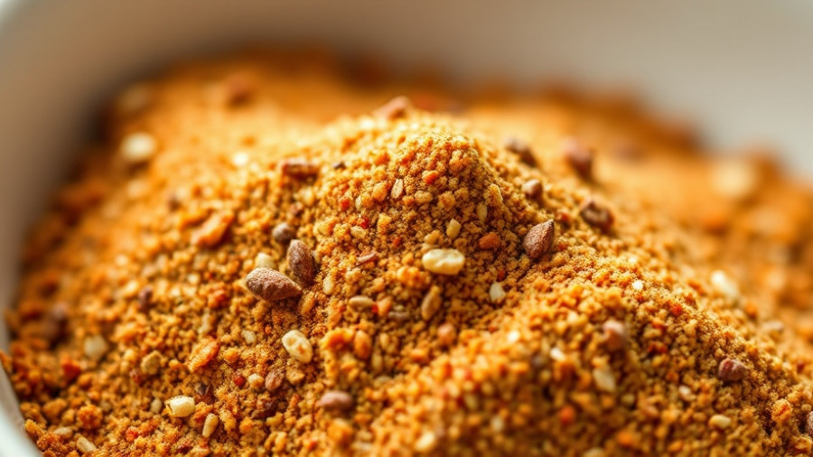 Homemade steak taco seasoning in a bowl.