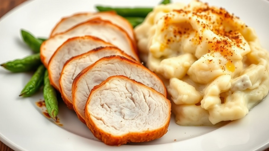 Easy oven-roasted turkey tenderloin served with sides.