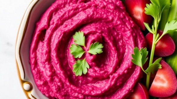 Red Lentil-Beet Hummus