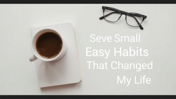 Modern book cover featuring coffee cup and notepad on white background for health guide.