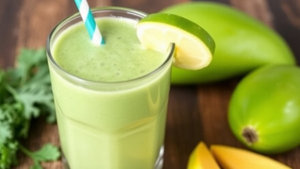 Green Mango Kale Protein Shake