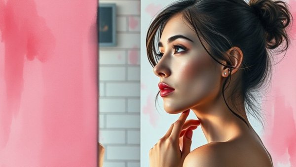 Abstract portrait symbolizes introspection in sensitive strategies.