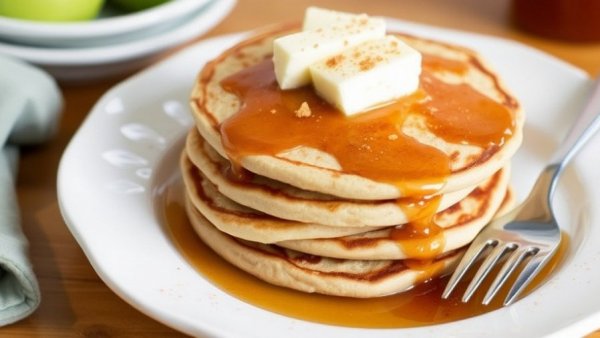 Whole-Grain Cinnamon-Apple Pancakes
