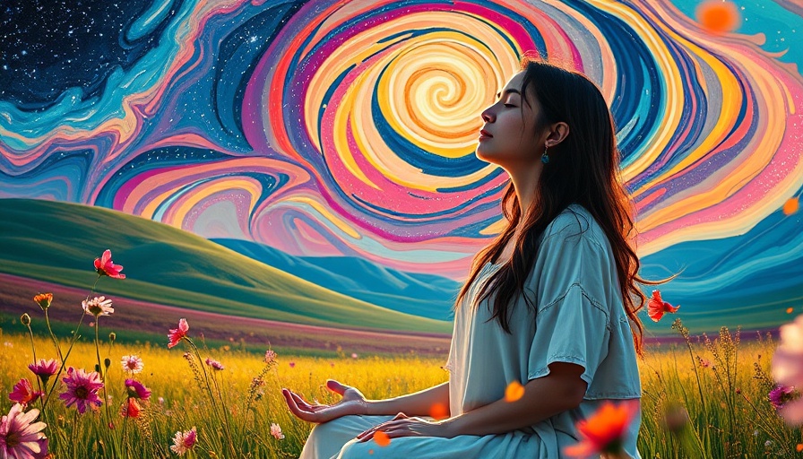 Therapeutic art for burnout recovery: woman painting outdoors.